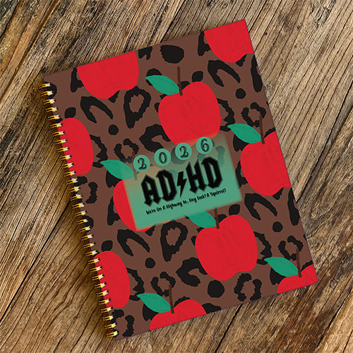 2026 Leopard Print, Hard Cover Neurospicy Planner
