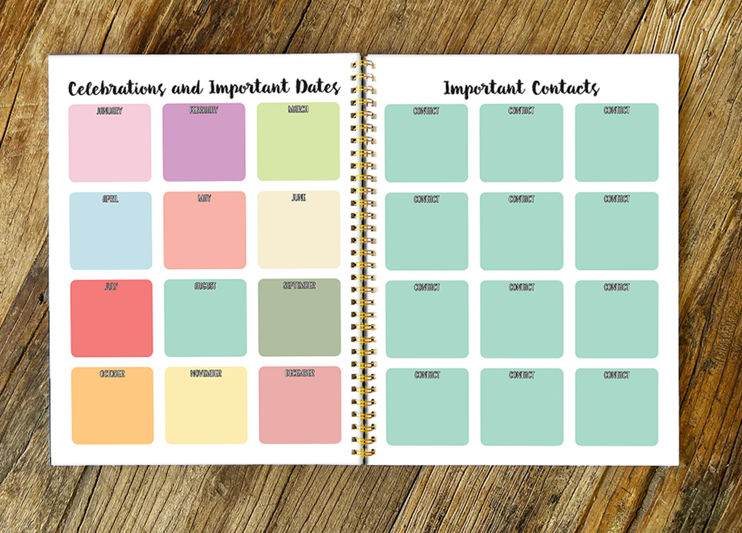 2026 Back to School, Hard Cover Neurospicy Planner