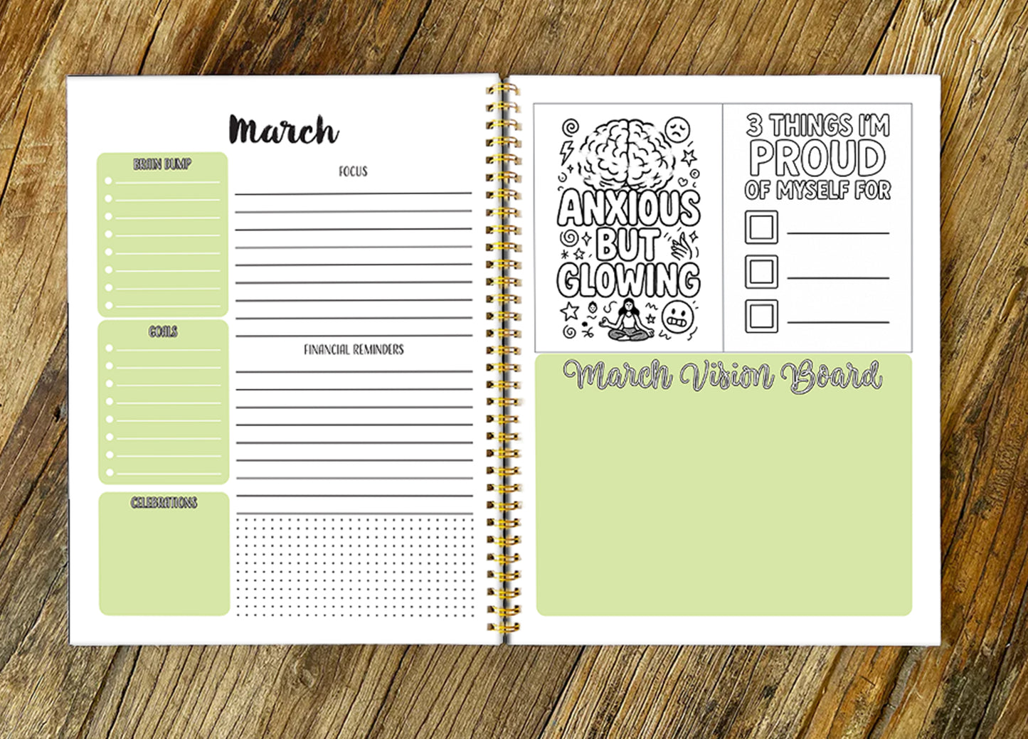 2026 Back to School, Hard Cover Neurospicy Planner