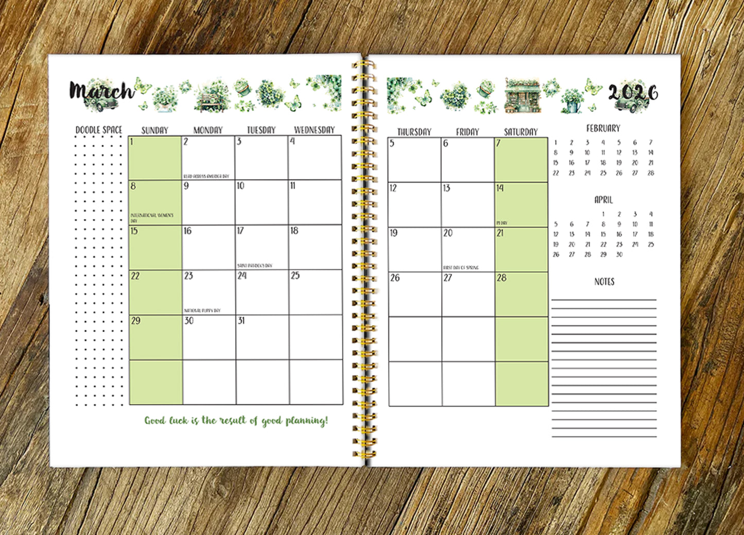 2026 Back to School, Hard Cover Neurospicy Planner