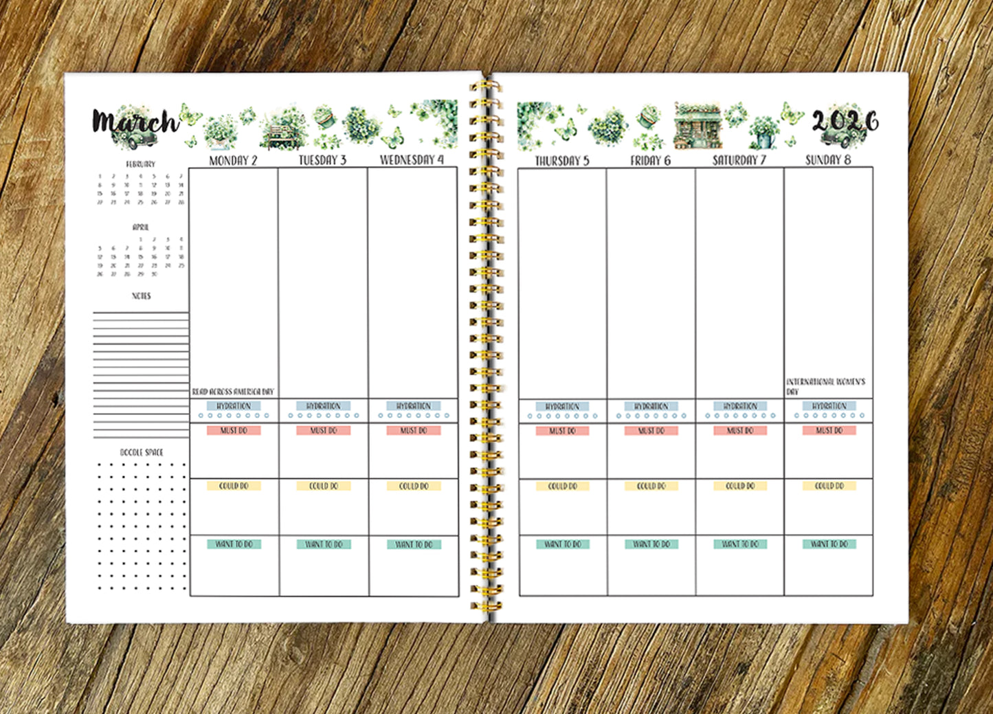 2026 Back to School, Hard Cover Neurospicy Planner