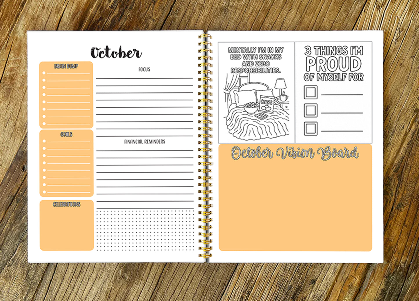 2026 Back to School, Hard Cover Neurospicy Planner