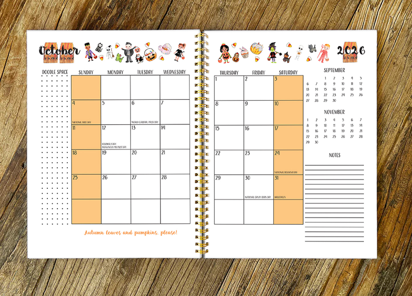 2026 Back to School, Hard Cover Neurospicy Planner