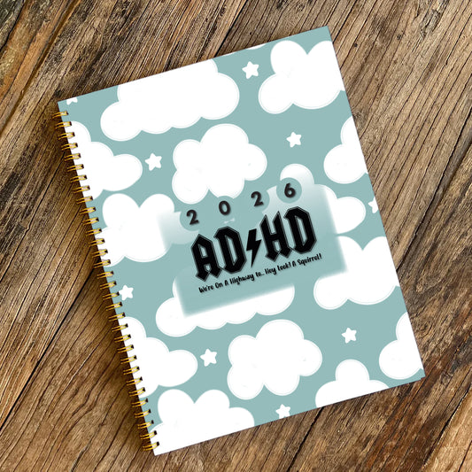 2026 Blue Sky, Hard Cover, Color- Neurospicy Planner