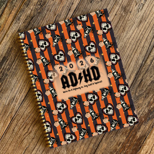 2026 Skull and Poison, Hard Cover, Color- Neurospicy Planner