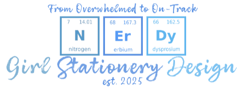 Nerdy Girl Stationery Design